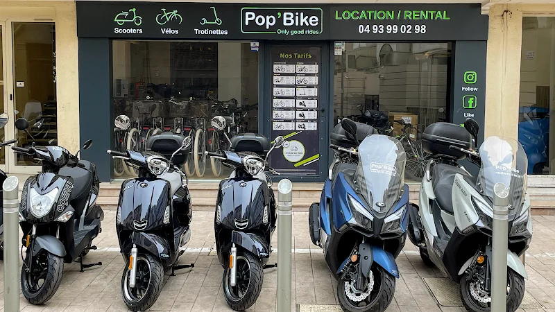Pop'Bike Cannes : Location de Vélos, Scooters & Mini Moke - Côte d'Azur